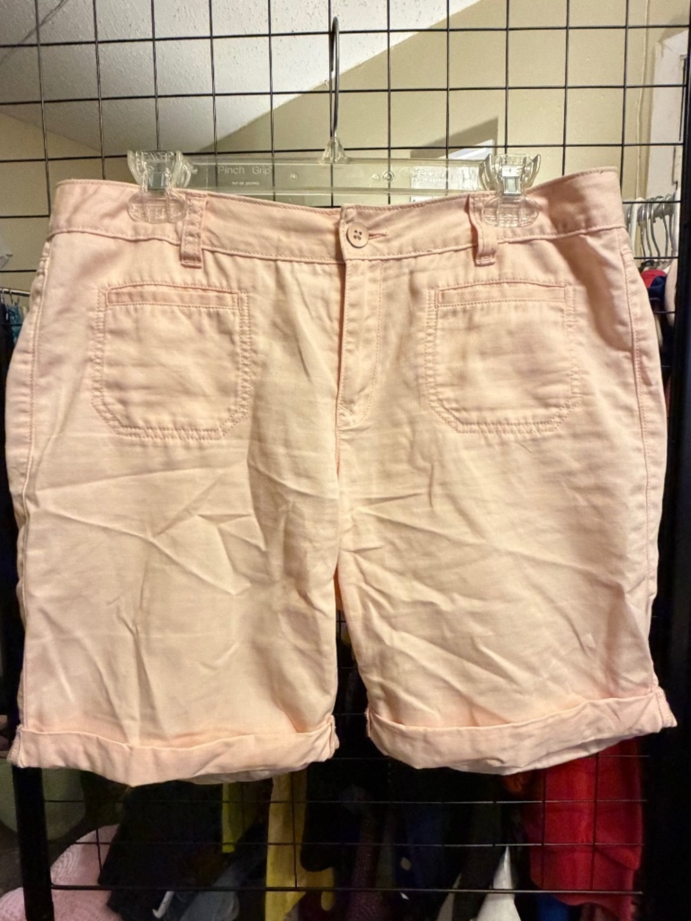 Loft Light Pink Pants Cotton Size 8 Soft Bermuda Chino